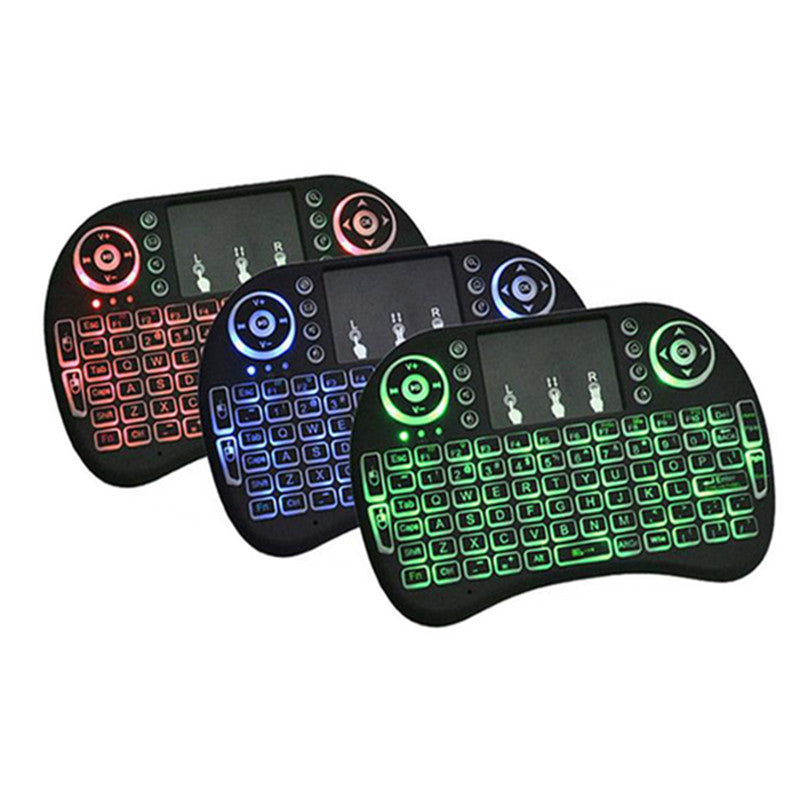 Wireless Backlit Touch Keyboard with Colorful Controls