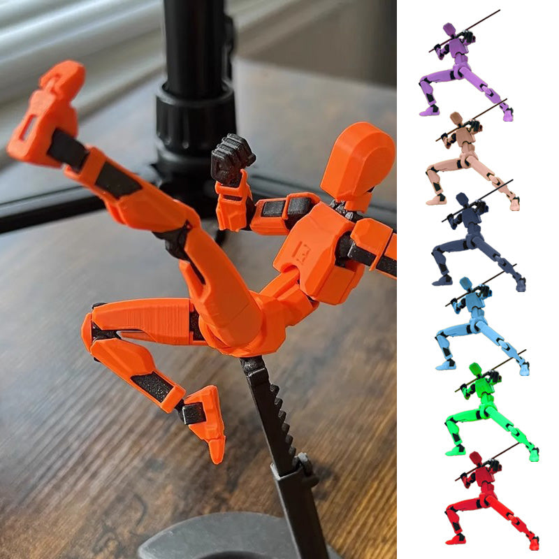 Multi-Jointed 3D Printed Shapeshift Robot 2.0: Movable Action Model Doll Toy